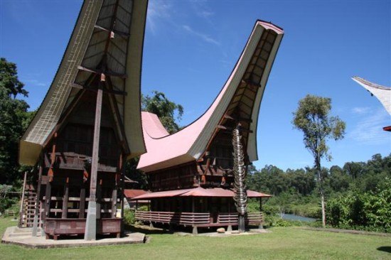 Toraja huizen en opslag
